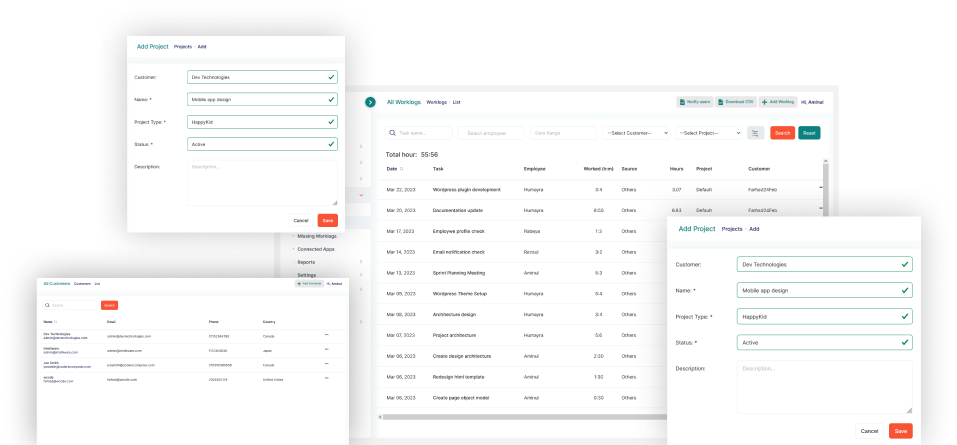 Centralize worklog management with HR software